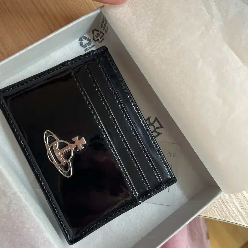 [BUNJANG] Vivienne Westwood Black Card Holder / 비비안웨스트우드 블랙 카드지갑
