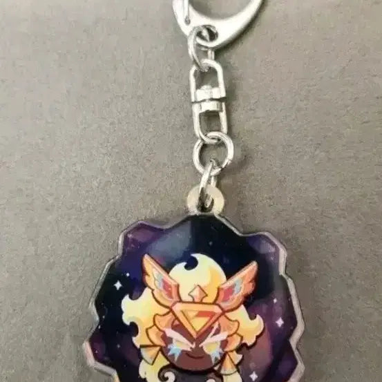 [BUNJANG] Cookie Run Gold Cheese Cookie Keyring / 쿠키런 골드치즈 키링