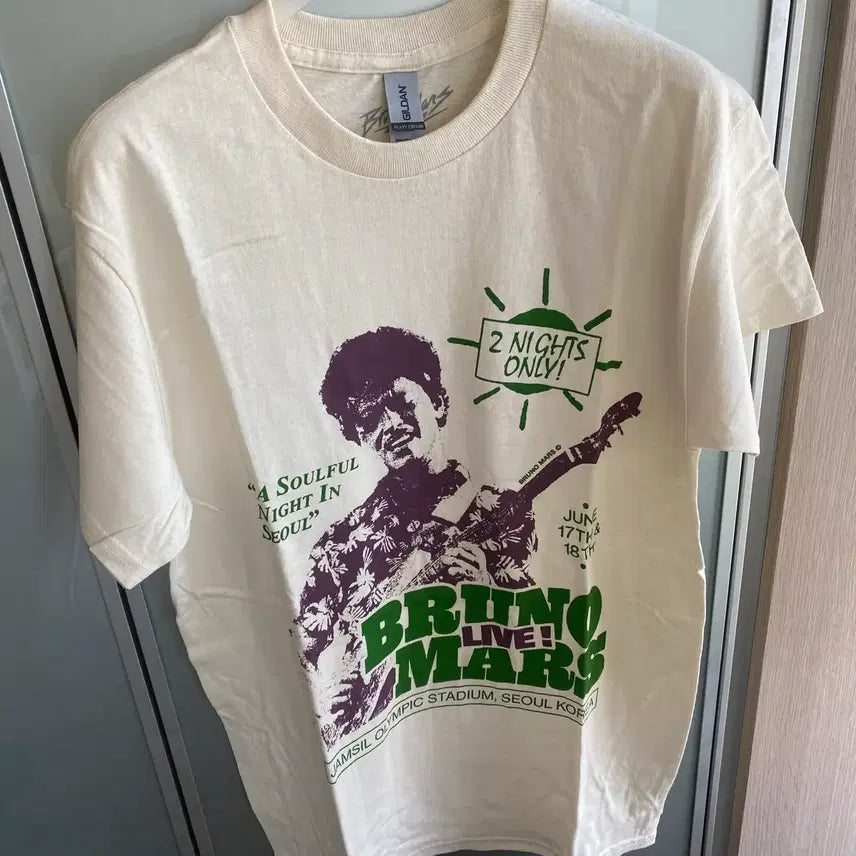 [BUNJANG] Bruno Mars Tour T-Shirt (Size S) / 브루노마스 내한 MD 티셔츠