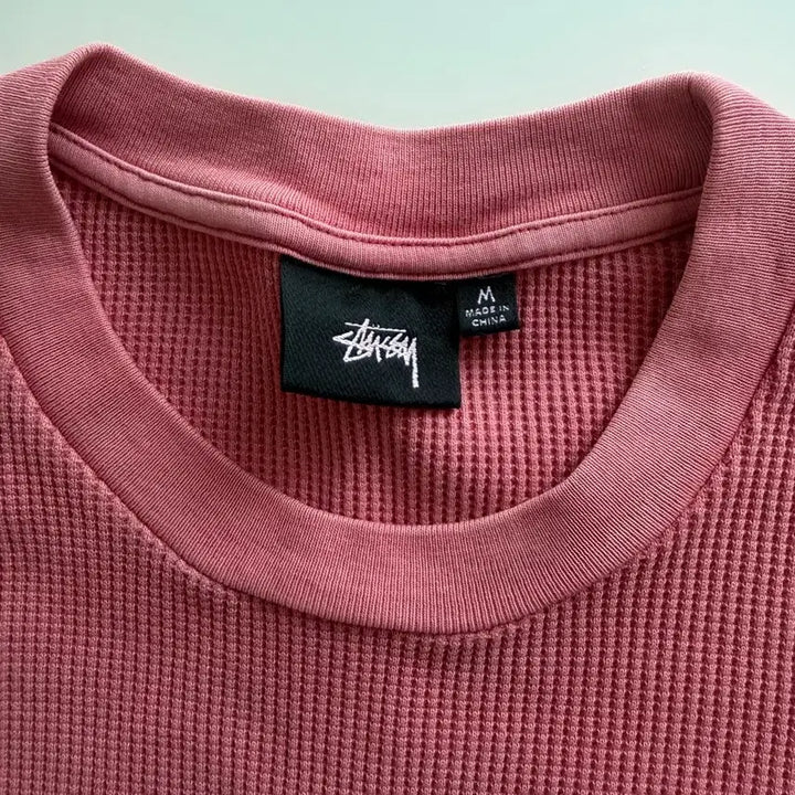 [BUNJANG] Stussy Thermal Long Sleeve Pink / 스투시 써멀 롱슬리브 핑크