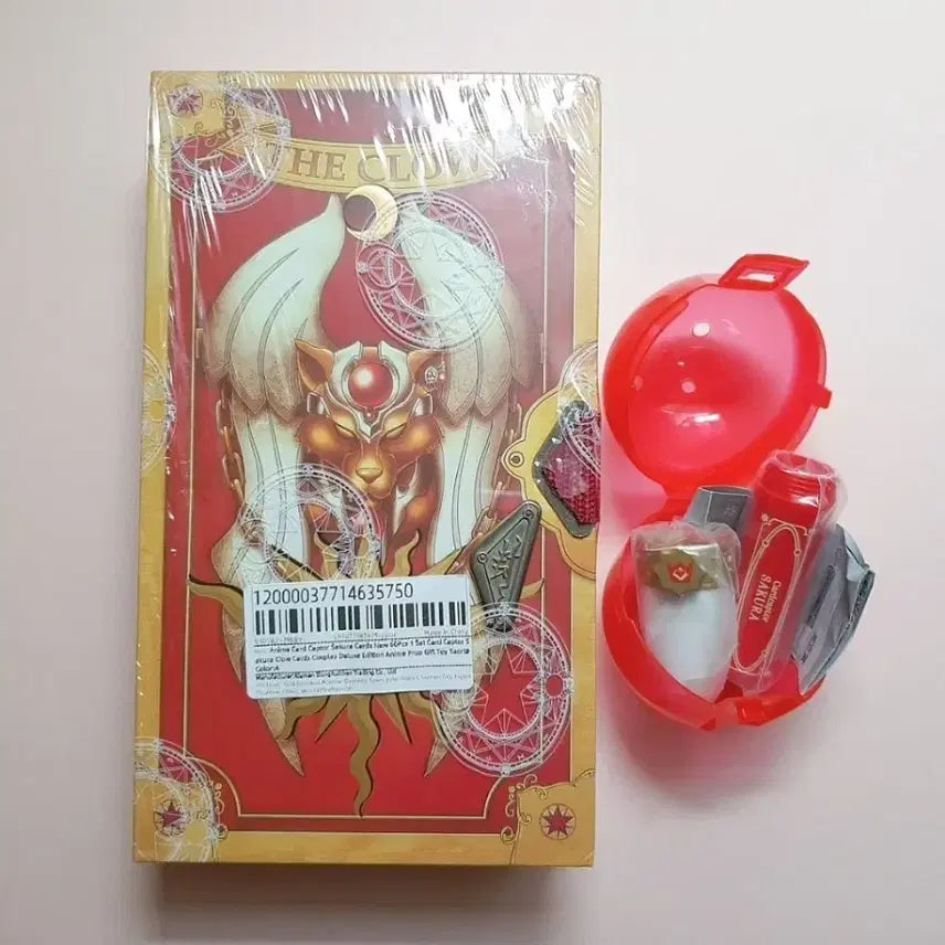 [BUNJANG] Cardcaptor Sakura Kero &amp; Suppi Case Clear Card Book + Lip Case Keyring Gacha Bundle Set / [일괄] 카드캡터체리 크로우카드북+립케이스 키링 가챠/카드캡터사쿠라