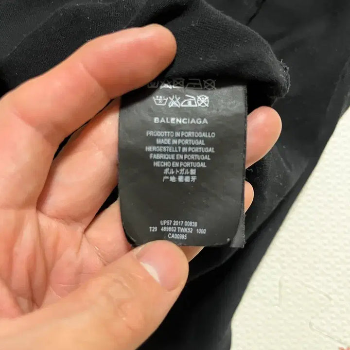 [BUNJANG] Balenciaga Sinners Black Short Sleeve T-Shirt XS / 발렌시아가 Sinners 블랙 반팔 xs