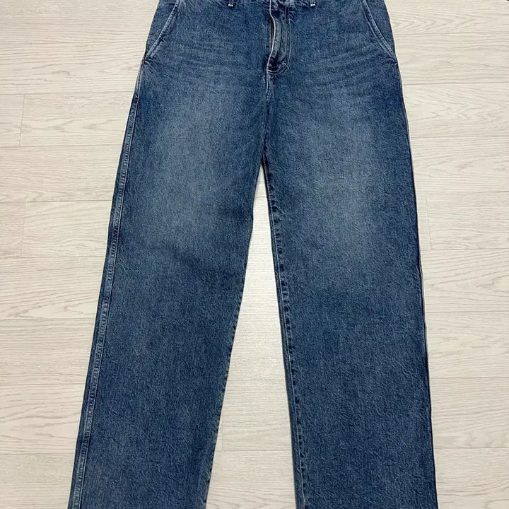 [BUNJANG] Pottery Wide Denim Mid Blue Size 3 / 포터리 와이드데님 미드블루 3사이즈
