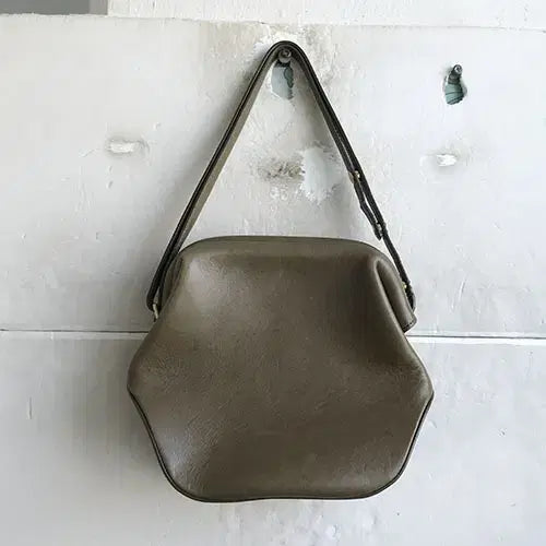 [BUNJANG] OSOI Khaki Genuine Leather Tote Bag / OSOI/국산/천연가죽/새거수준