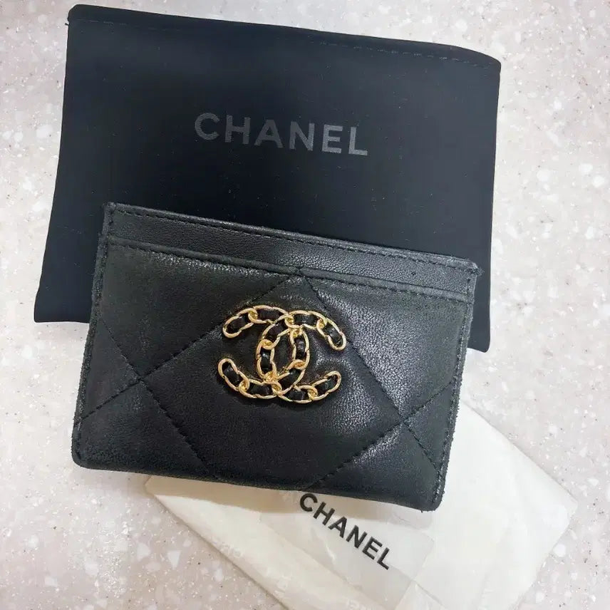 [BUNJANG] Chanel 19 Card Holder Black / 샤넬 19 카드지갑