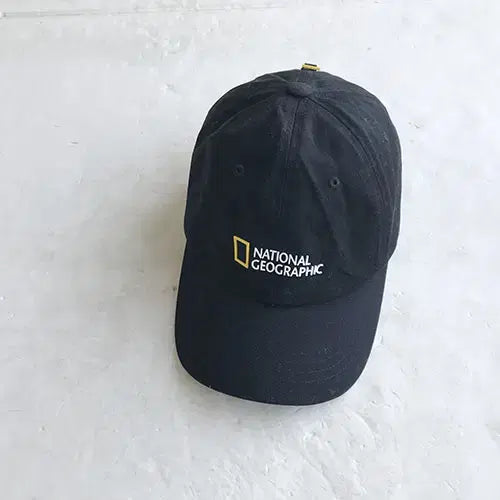 [BUNJANG] National Geographic Black Cotton Casual Baseball Cap / 네셔널지오그래픽 정품/2021/일반남성/새거수준