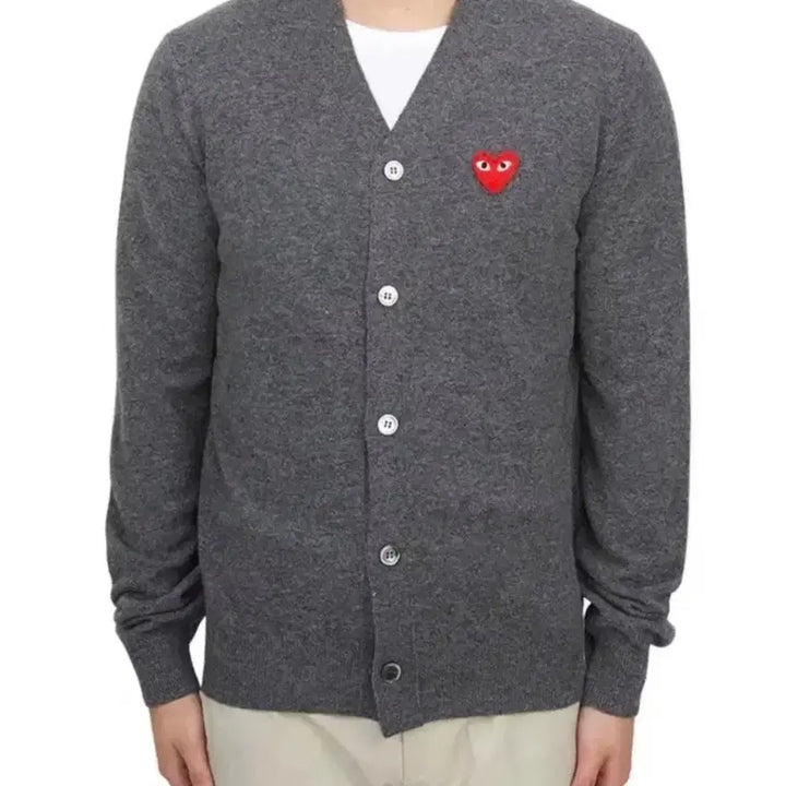 [BUNJANG] Comme des Garçons V-Neck Cardigan Wool 100% / 꼼데가르송 브이넥  가디건
