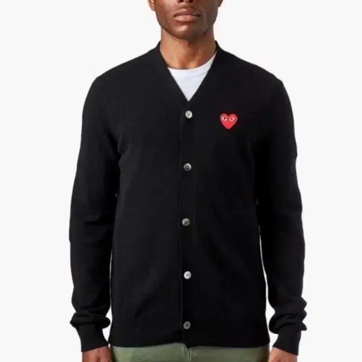 [BUNJANG] Comme des Garçons V-Neck Cardigan Wool 100% / 꼼데가르송 브이넥  가디건