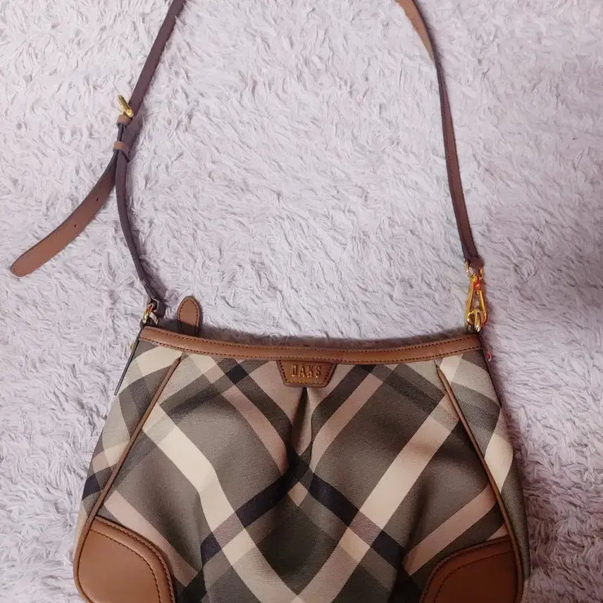 [BUNJANG] Daks Check Shoulder Bag / 닥스체크숄더백 핸드폰가방증정