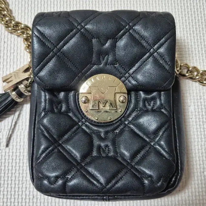 [BUNJANG] Meticrosity Quilting Crossbody Bag Black / 메트로시티 퀼팅 크로스백 블랙