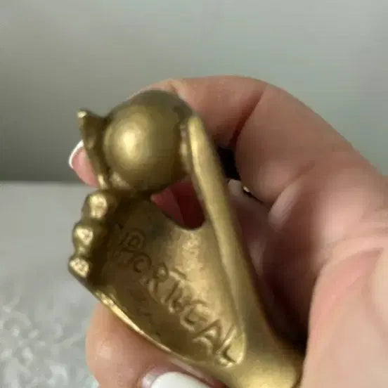 [BUNJANG] Antique Bronze Feather Pen Holder / 앤틱 브론즈 깃털 펜 홀더 인테리어 소품(포르투갈)
