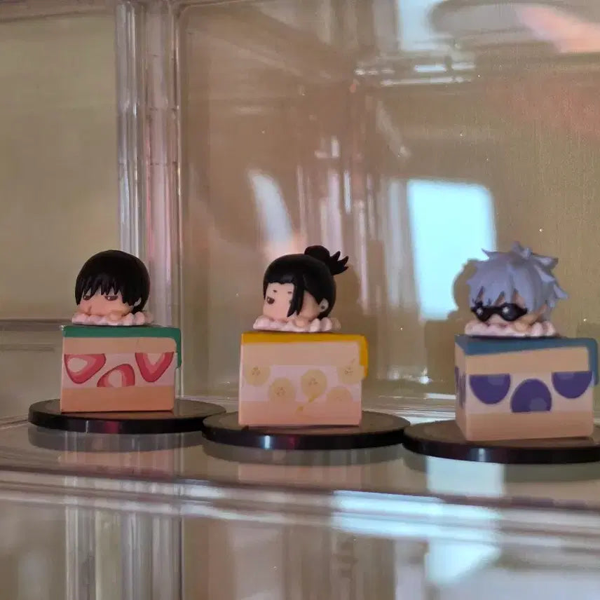 [BUNJANG] Jujutsu Kaisen Puchibasu Gachapon Bundle (Gojo, Geto, Toji) Cake Figures / 주술회전 푸치바스 가챠 일괄 (고죠, 게토, 토우지) 케이크