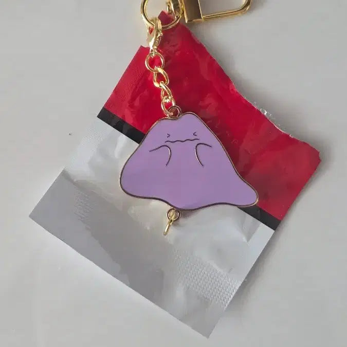 [BUNJANG] Pokemon Metamong Ball Keychain / 포켓몬스터 베스킨라빈스 메타몽 키링