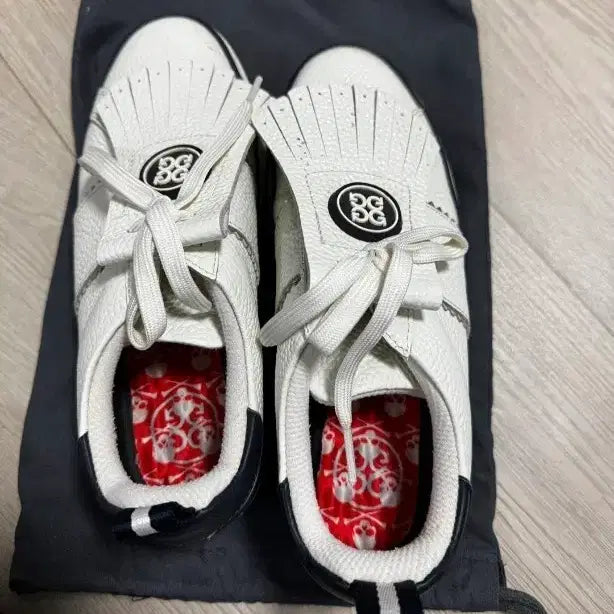 [BUNJANG] Gfore White Golf Shoes Size 235 / 지포어 GFORE 화이트 골프화 235