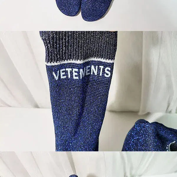 [BUNJANG] VETEMENTS Glitter Socks Boots / 베트멍 삭스부츠 240