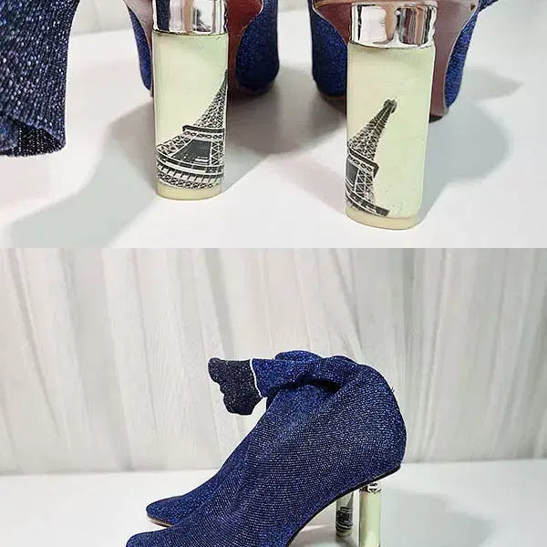 [BUNJANG] VETEMENTS Glitter Socks Boots / 베트멍 삭스부츠 240