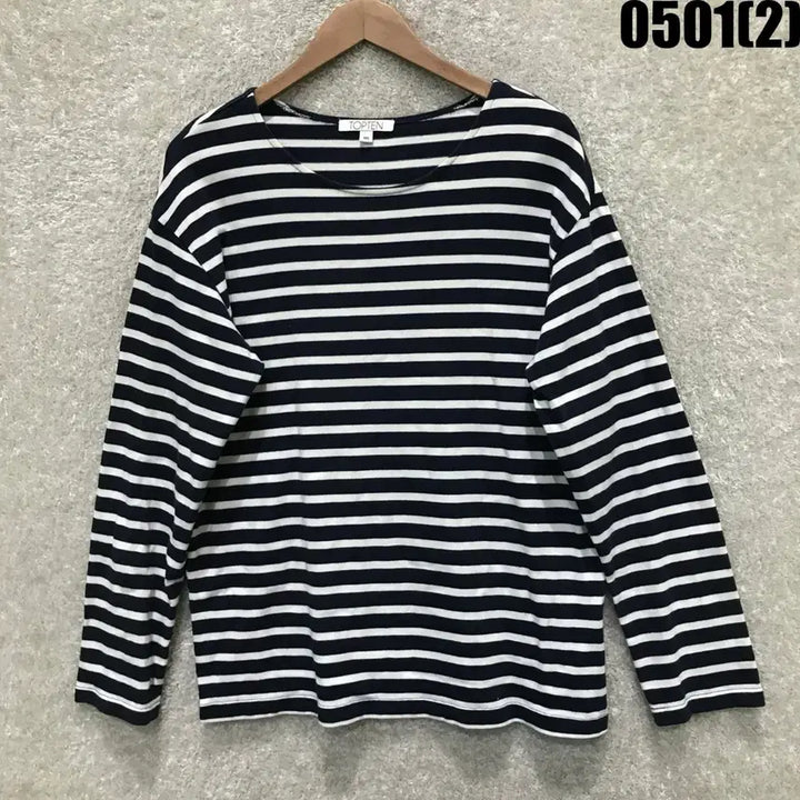 [BUNJANG] TOPTEN Striped Long Sleeve T-Shirt XL / 탑텐 스트라이프 긴팔 티셔츠  xl