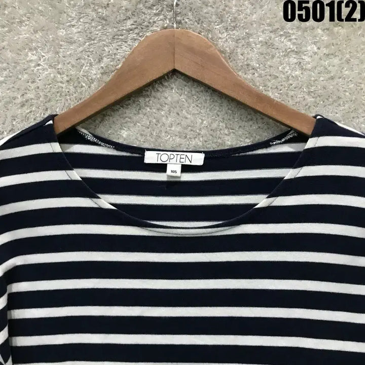 [BUNJANG] TOPTEN Striped Long Sleeve T-Shirt XL / 탑텐 스트라이프 긴팔 티셔츠  xl