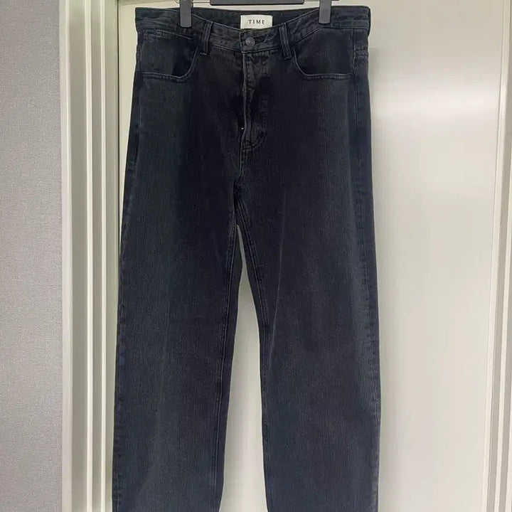 [BUNJANG] TIME HOMME Black Denim Pants (New, Unworn) / 타임옴므 블랙 데님팬츠(미착용 새제품)