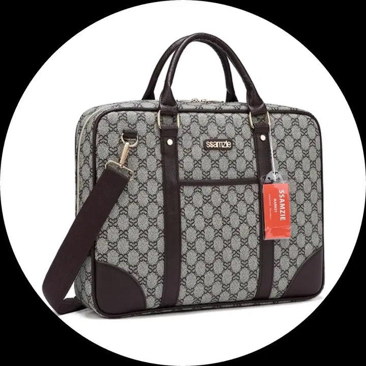 [BUNJANG] SSAMZIE Genuine GG Canvas Business Briefcase / J5 A급 SSAMZIE 브랜드 정품 고급스러운 비즈니스 가방 판매해요