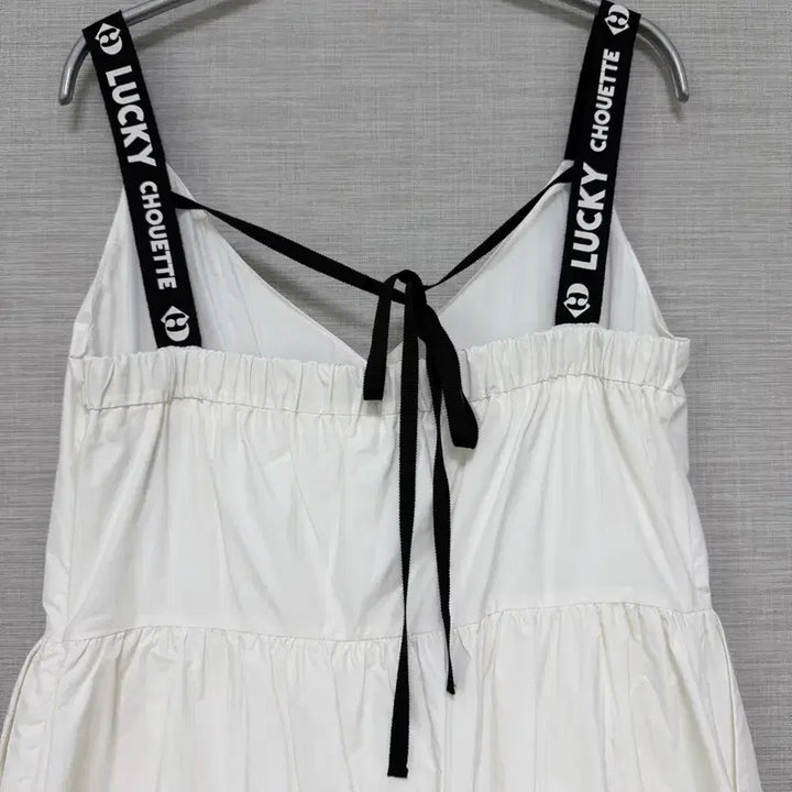 [BUNJANG] Lucky Chouette White Strap Dress / 럭키슈에뜨 화이트 끈 원피스