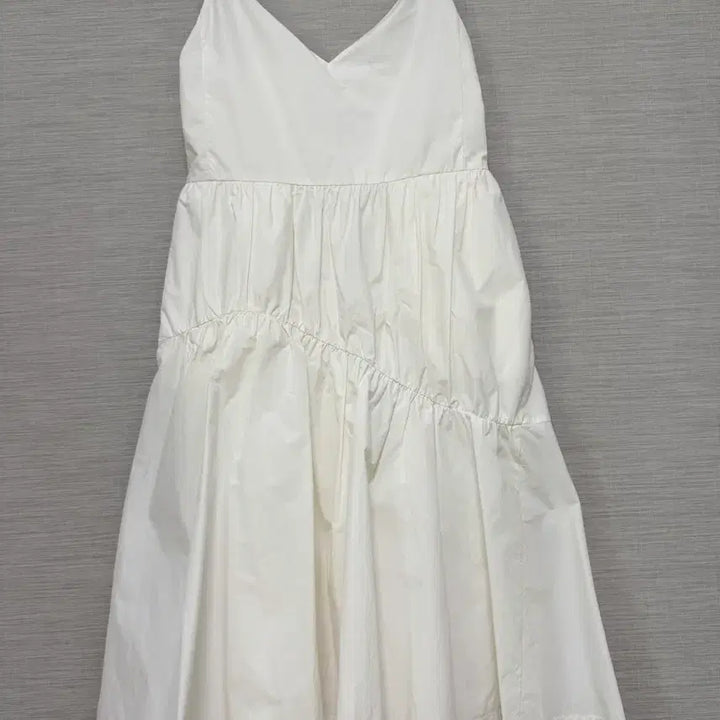 [BUNJANG] Lucky Chouette White Strap Dress / 럭키슈에뜨 화이트 끈 원피스