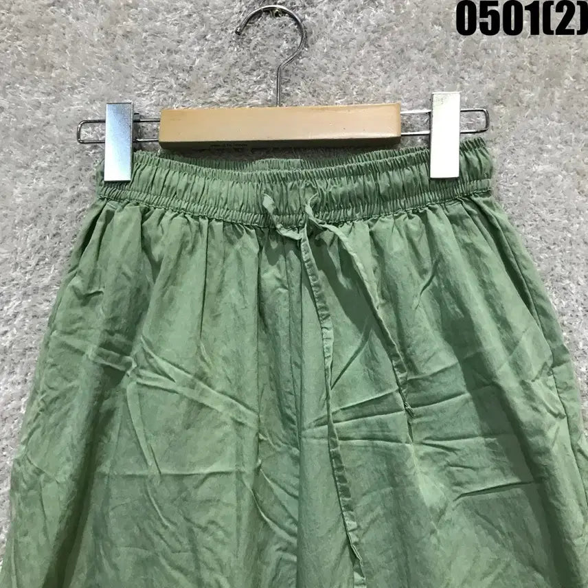 [BUNJANG] Li bre Mint Linen Wide Pants (Size 30) / Li bre 민트색 여성용 린넨 와이드 팬츠 30