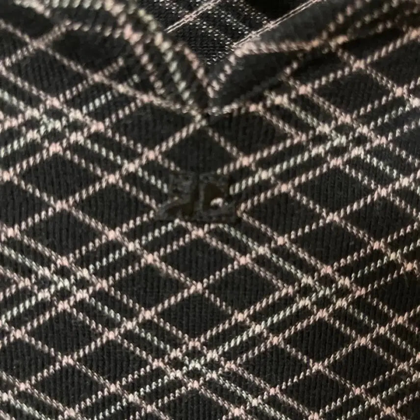 [BUNJANG] Courreges Check 3/4 Sleeve Top / 꾸레쥬 체크 탑