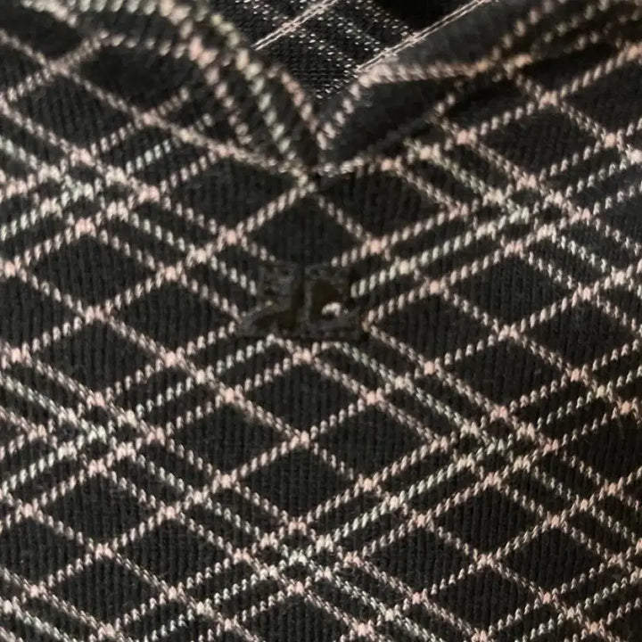 [BUNJANG] Courreges Check 3/4 Sleeve Top / 꾸레쥬 체크 탑