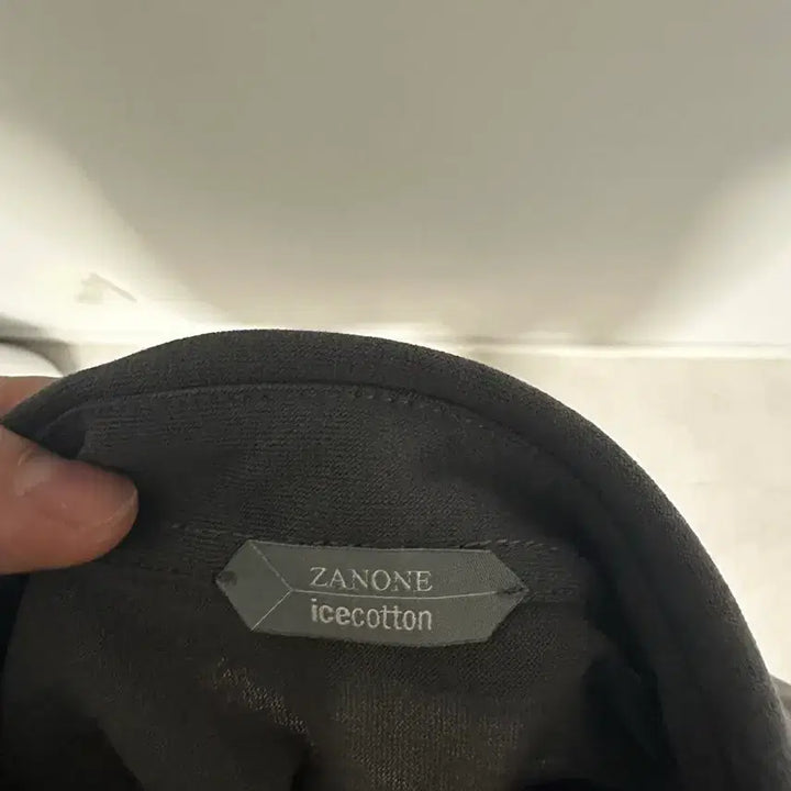 [BUNJANG] Zanone Ice Cotton Polo Shirt - Grey/Navy - Size 52 / 슬로웨어 자노네 아이스코튼 폴로셔츠 그레이/네이비 52사이즈