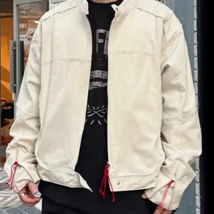 [BUNJANG] Etce Reworked Jacket Ivory XL / [XL] etce 리워크자켓