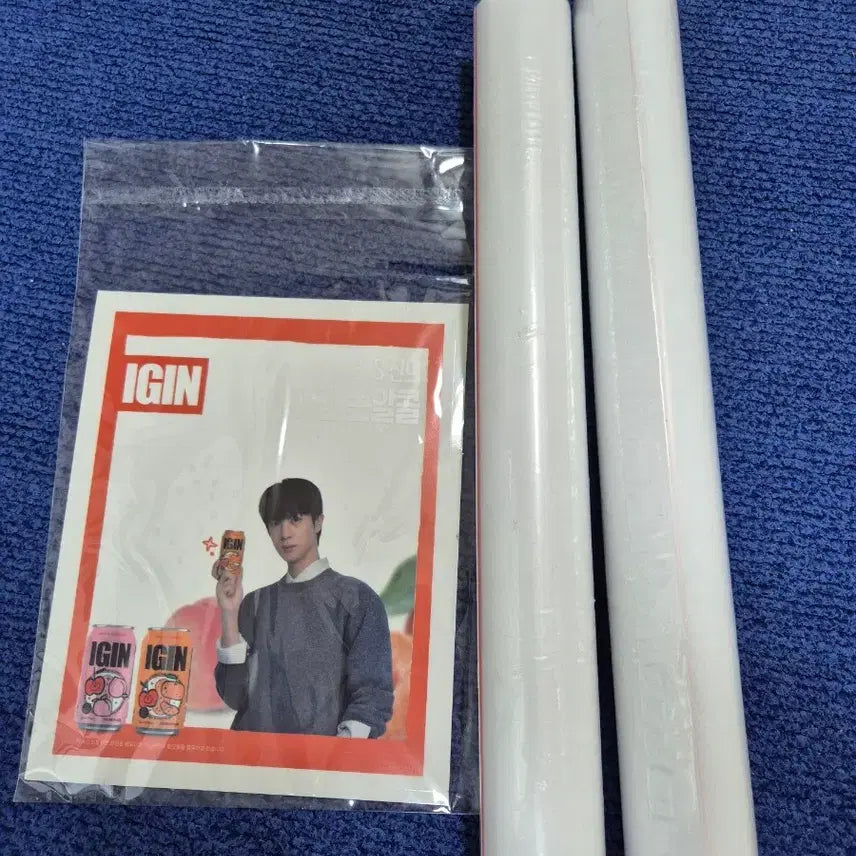 [BUNJANG] BTS Jin Nong-Alcohol Poster (Set of 2) / GS 아이긴 BTS 진 논알콜 포스터