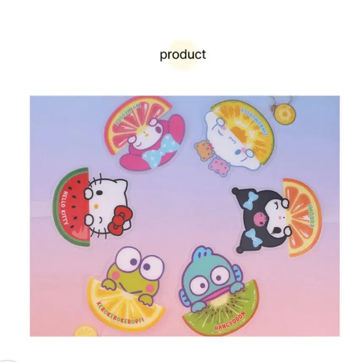 [BUNJANG] Sanrio Random Fan Charm Keychain / 산리오 랜덤 부채키링