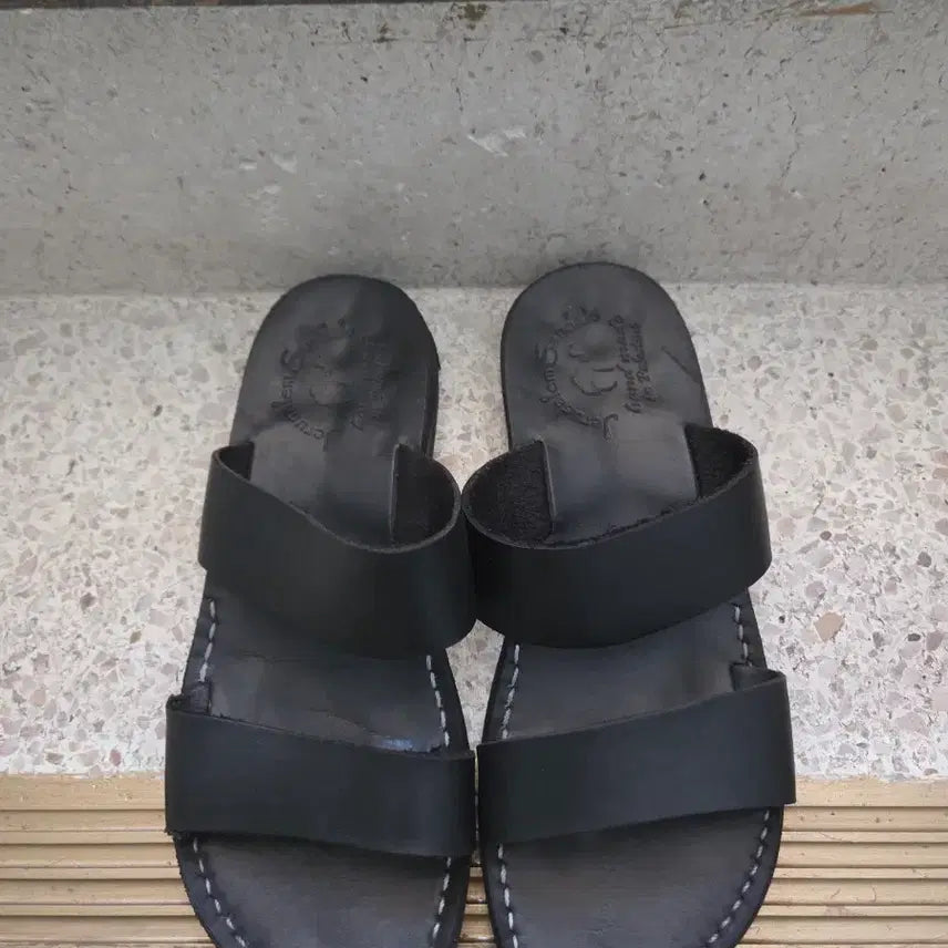 [SOLD OUT] 예루살렘 샌들 블랙 가죽 샌들 (265)