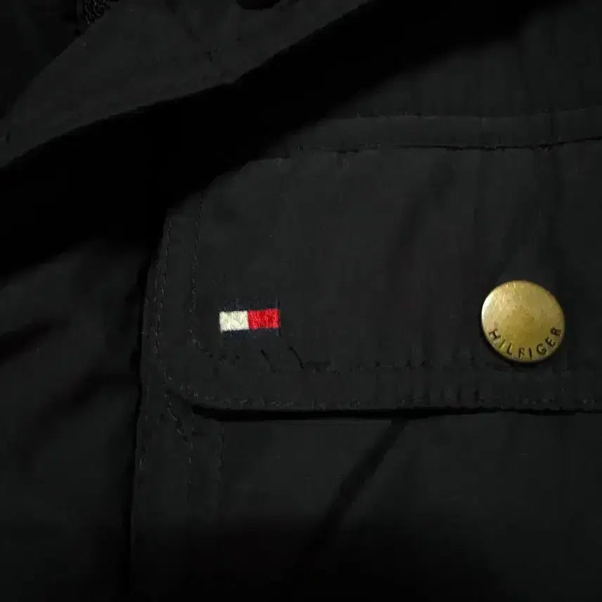 [BUNJANG] Tommy Hilfiger Quilted Vest Padding Jacket Black / [S,90]타미힐피거 퀼팅 조끼 패딩 베스트 자켓 블랙