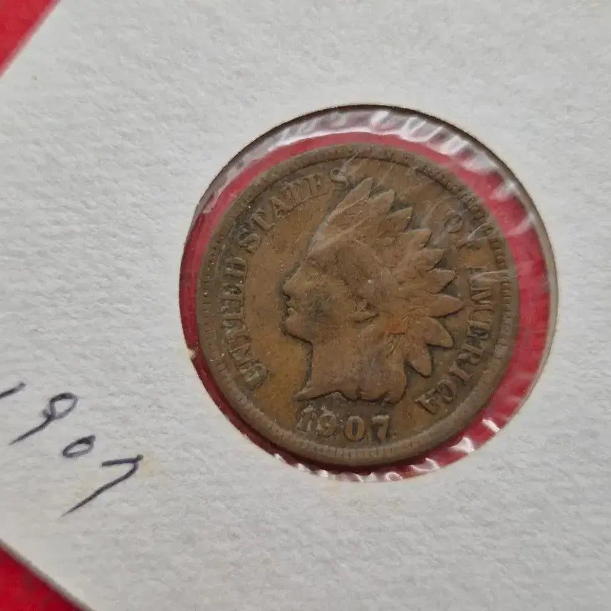 [BUNJANG] 1907 USA Indian Head Cent Coin / 미국 1907년 인디언헤드 1센트 동전