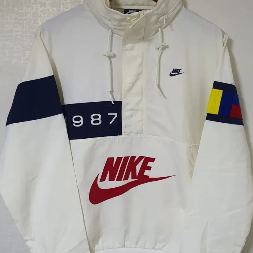 [BUNJANG] Nike 1987 Anorak Windbreaker Jacket / 나이키 1987 아노락 바람막이 M 95