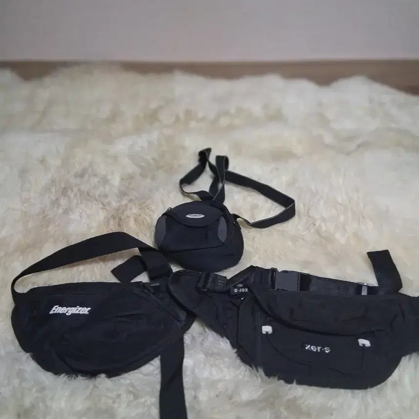 [BUNJANG] Black Waist Bag / Crossbody Bag (3 Types) / 블랙 힙색/크로스백 3종 개당 3개 7천