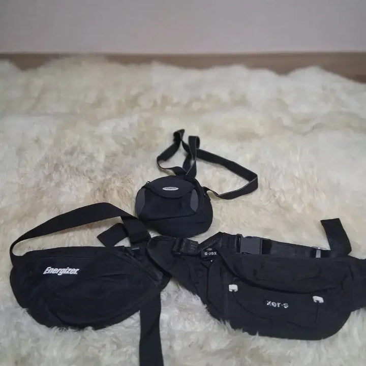 [BUNJANG] Black Waist Bag / Crossbody Bag (3 Types) / 블랙 힙색/크로스백 3종 개당 3개 7천