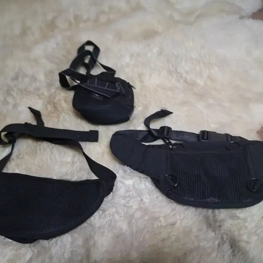 [BUNJANG] Black Waist Bag / Crossbody Bag (3 Types) / 블랙 힙색/크로스백 3종 개당 3개 7천