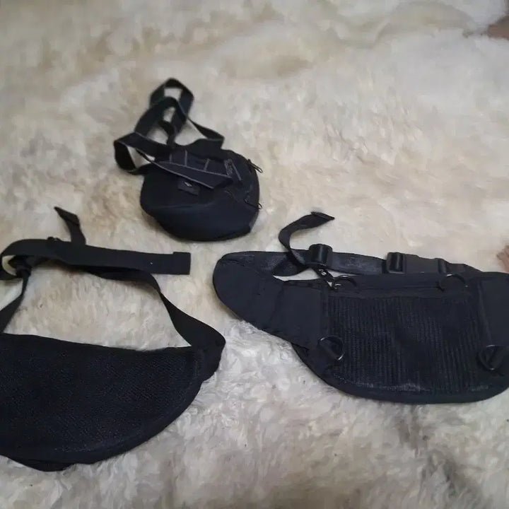 [BUNJANG] Black Waist Bag / Crossbody Bag (3 Types) / 블랙 힙색/크로스백 3종 개당 3개 7천