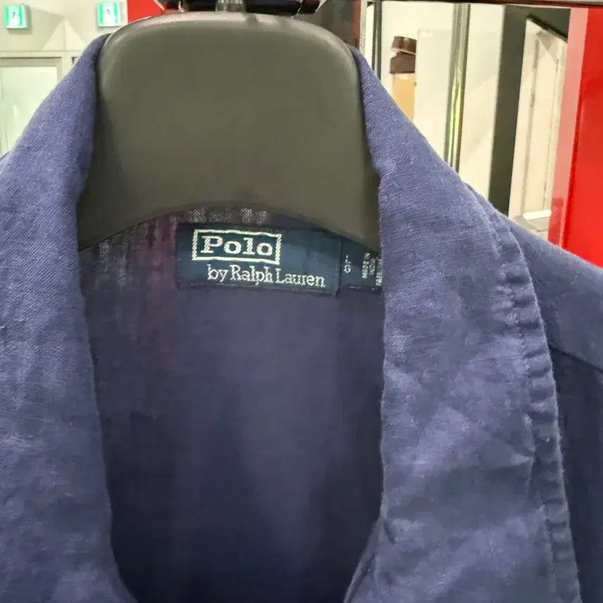 [BUNJANG] Polo Ralph Lauren Linen Utility Overshirt (Linen Fatigue) / 폴로 린넨 유틸리티 오버셔츠(린넨퍼티그)