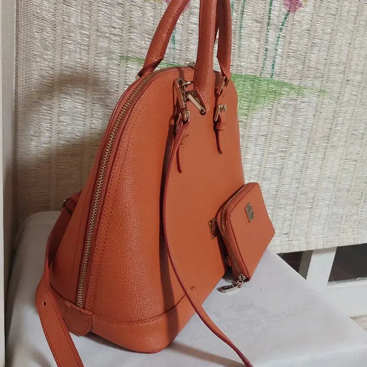 [BUNJANG] Sisley Orange Tote Bag and Wallet Set / 시슬리 오렌지 토트백 + 반지갑 세트