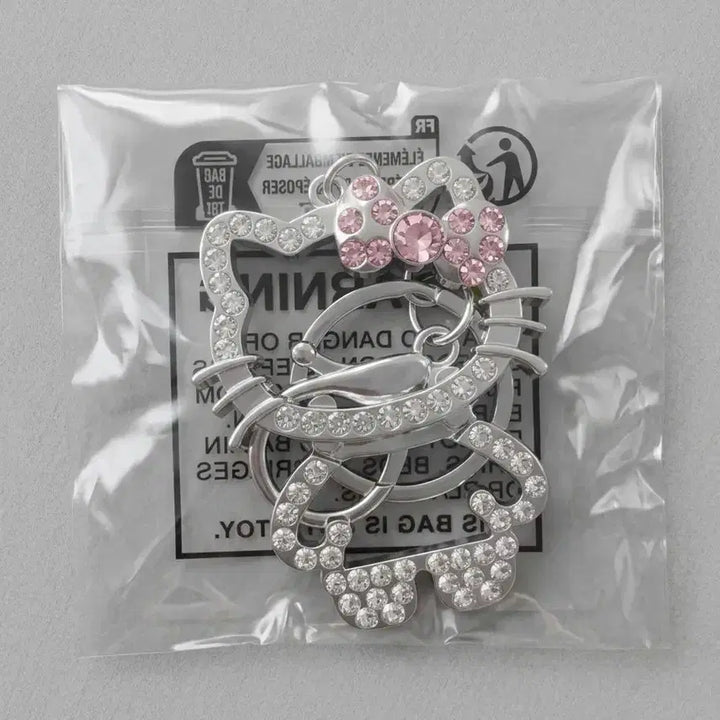 [BUNJANG] Hello Kitty Cubic Keyring / 헬로키티형 큐빅 키링/열쇠고리 새상품