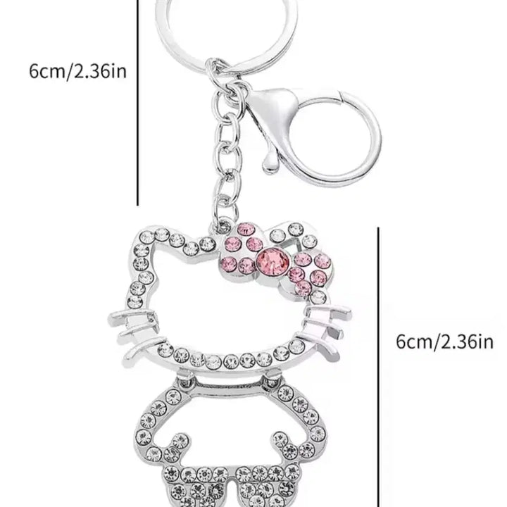 [BUNJANG] Hello Kitty Cubic Keyring / 헬로키티형 큐빅 키링/열쇠고리 새상품
