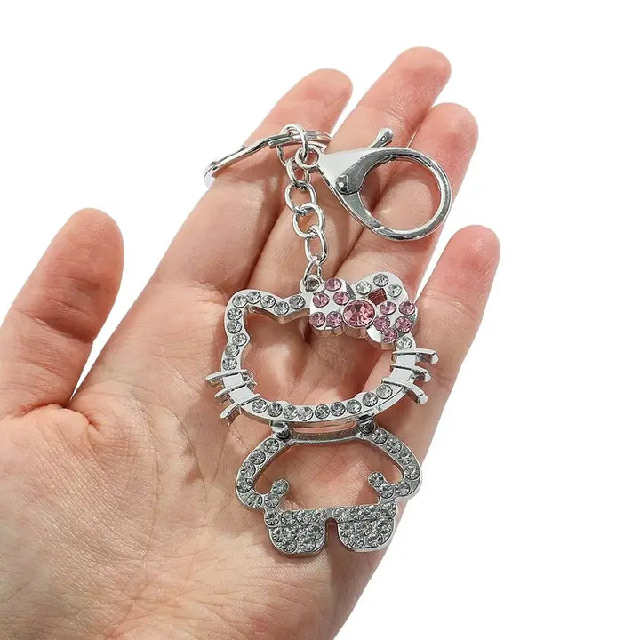 [BUNJANG] Hello Kitty Cubic Keyring / 헬로키티형 큐빅 키링/열쇠고리 새상품