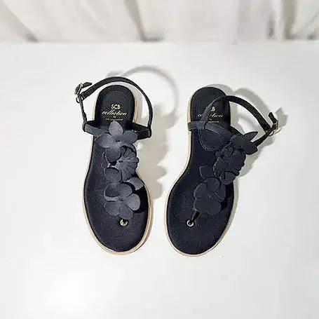 [BUNJANG] SUECOMMA BONNIE Flower Embellished Sandals (235) / 슈콤마보니 샌들 235
