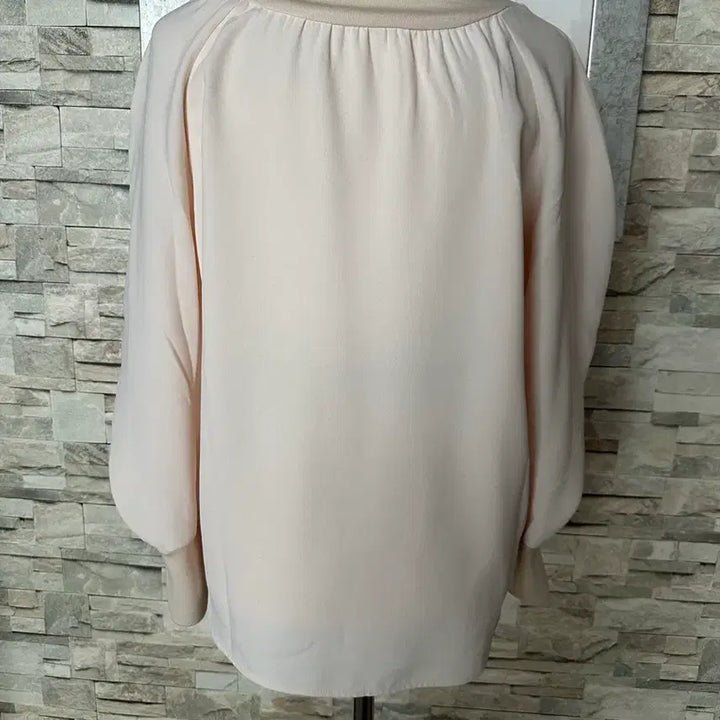 [BUNJANG] System Ivory Color Block Knit Blouse / 시스템 아이보리 배색니트 블라우스