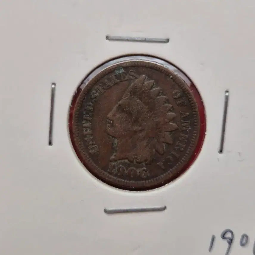[BUNJANG] 1906 Indian Head Penny (One Cent Coin) / 미국 1906년 인디언헤드 1센트 동전
