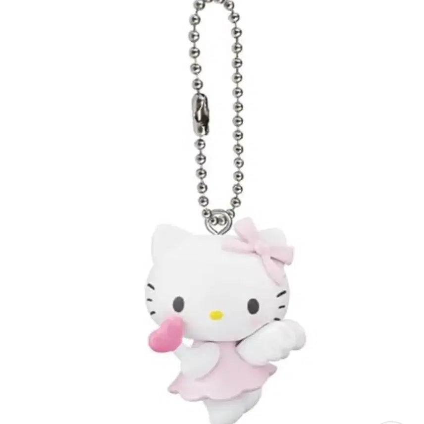 [BUNJANG] Sanrio Hello Kitty Yumemiru Gacha Keyring / 산리오 정품 헬로 키티 유메미루 가챠 키링 천사 엔젤 핑크